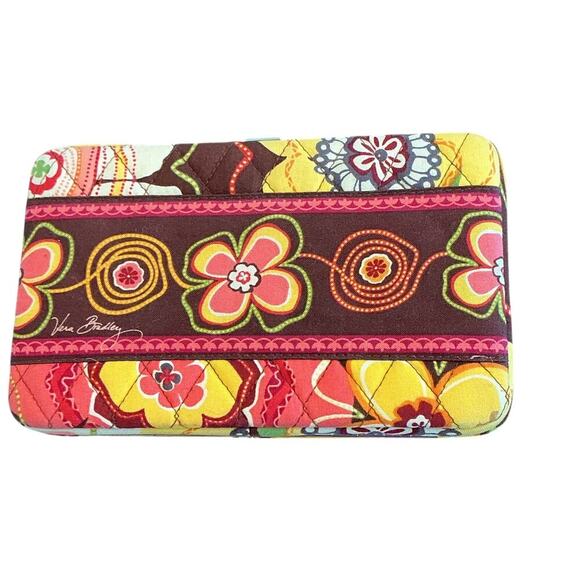 VERA BRADLEY Opera Quilted Wallet Folkloric, Make Me Blush, Buttercup - Picture 1 of 16